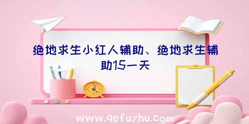 绝地求生小红人辅助、绝地求生辅助15一天