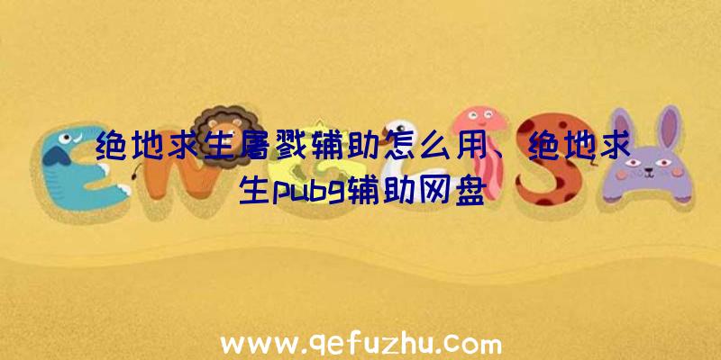 绝地求生屠戮辅助怎么用、绝地求生pubg辅助网盘