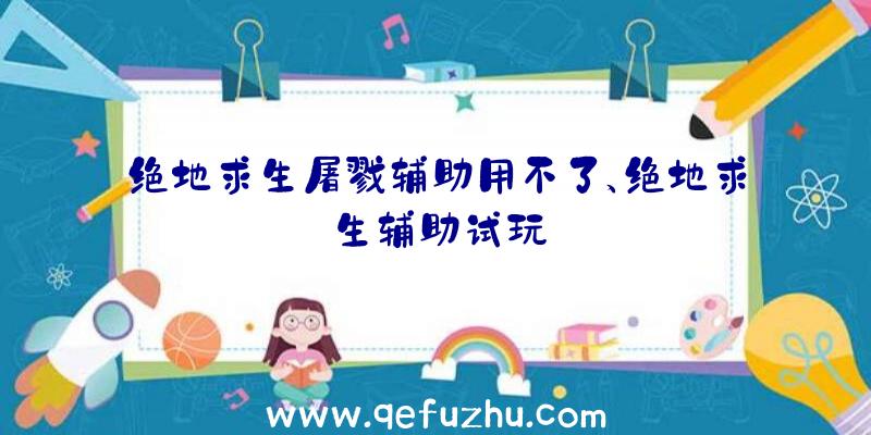 绝地求生屠戮辅助用不了、绝地求生辅助试玩