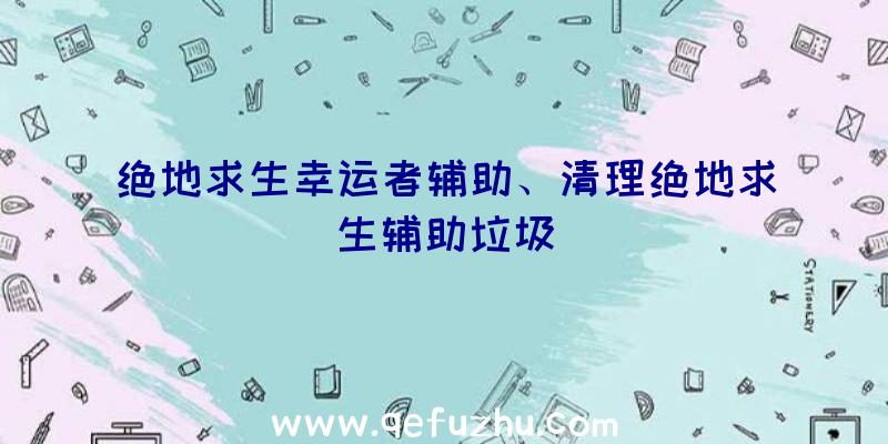 绝地求生幸运者辅助、清理绝地求生辅助垃圾