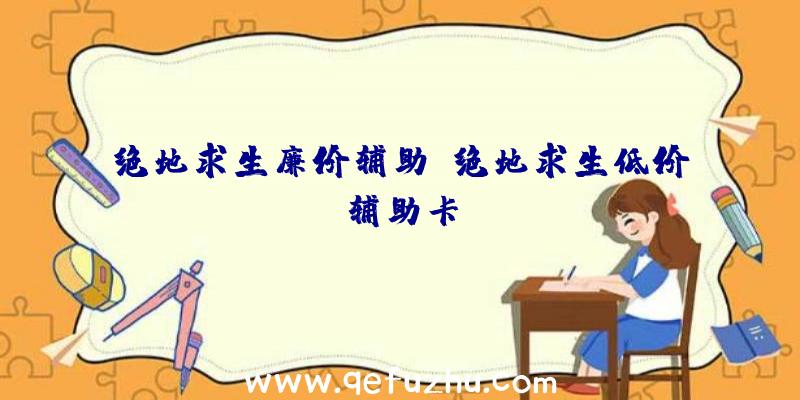 绝地求生廉价辅助、绝地求生低价辅助卡