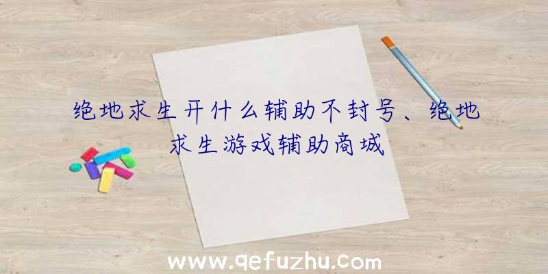 绝地求生开什么辅助不封号、绝地求生游戏辅助商城