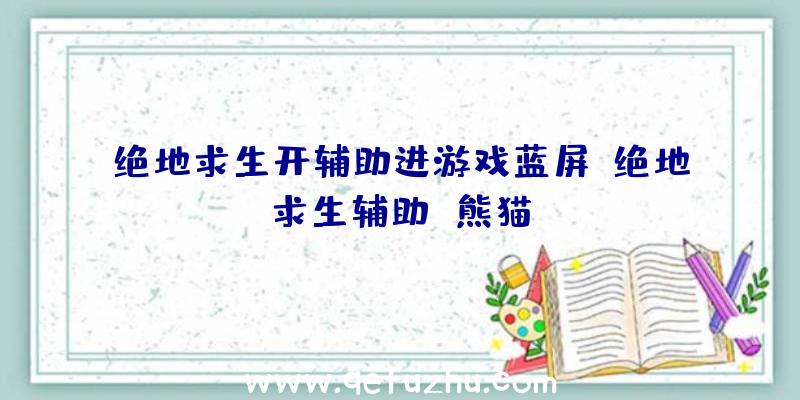 绝地求生开辅助进游戏蓝屏、绝地求生辅助