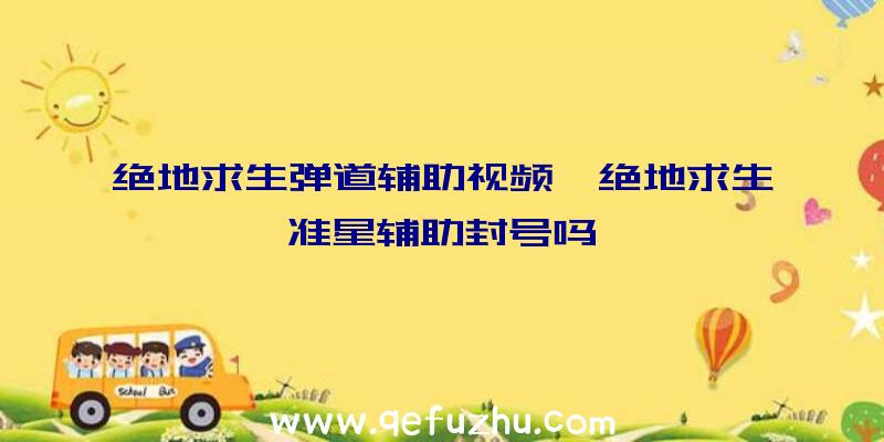 绝地求生弹道辅助视频、绝地求生准星辅助封号吗