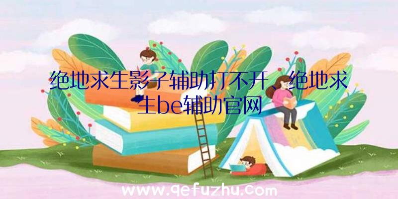 绝地求生影子辅助打不开、绝地求生be辅助官网