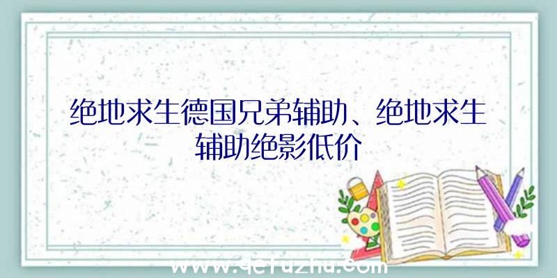 绝地求生德国兄弟辅助、绝地求生辅助绝影低价