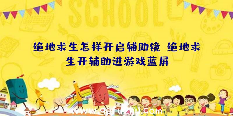 绝地求生怎样开启辅助镜、绝地求生开辅助进游戏蓝屏