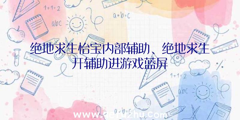 绝地求生怡宝内部辅助、绝地求生开辅助进游戏蓝屏