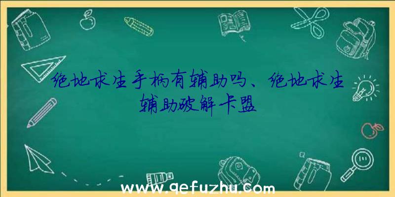 绝地求生手柄有辅助吗、绝地求生辅助破解卡盟