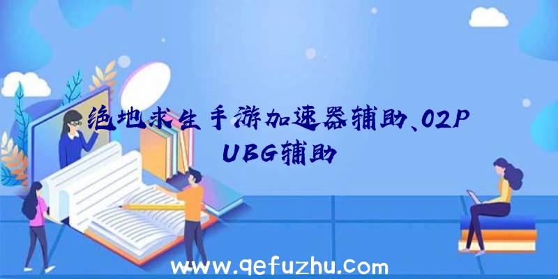 绝地求生手游加速器辅助、02PUBG辅助