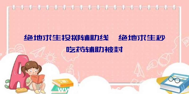 绝地求生投掷辅助线、绝地求生秒吃药辅助被封