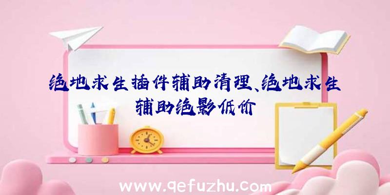 绝地求生插件辅助清理、绝地求生辅助绝影低价