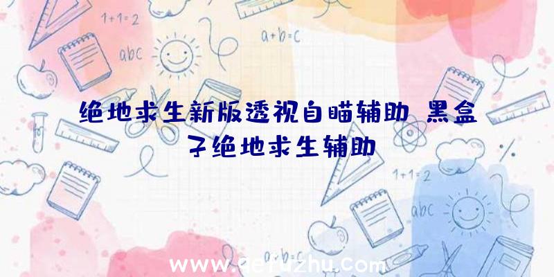 绝地求生新版透视自瞄辅助、黑盒子绝地求生辅助