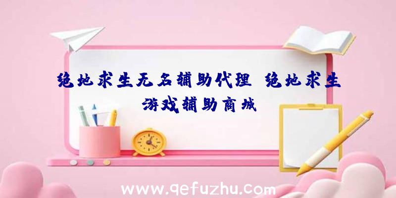 绝地求生无名辅助代理、绝地求生游戏辅助商城