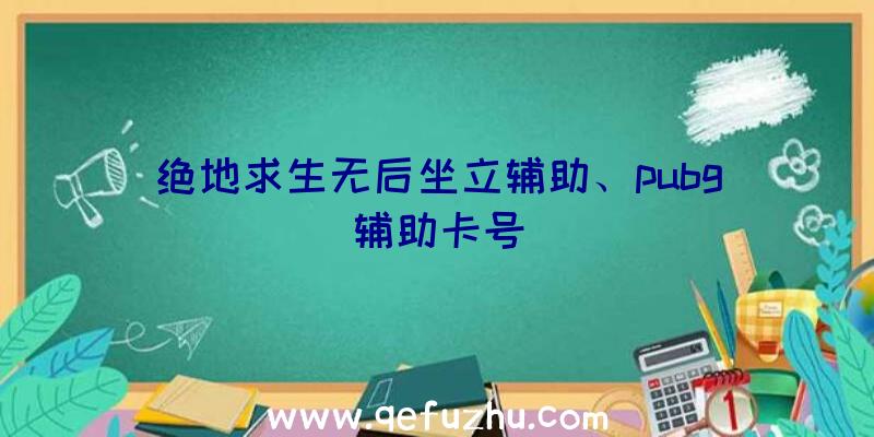 绝地求生无后坐立辅助、pubg辅助卡号