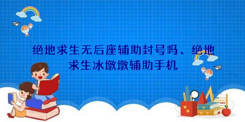 绝地求生无后座辅助封号吗、绝地求生冰墩墩辅助手机