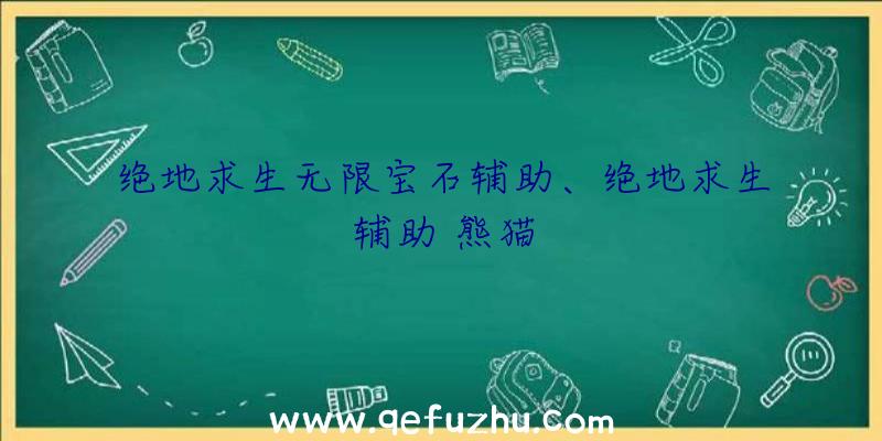 绝地求生无限宝石辅助、绝地求生辅助