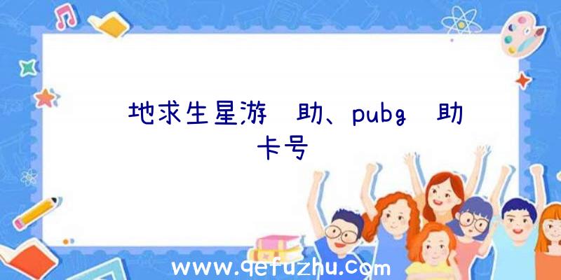 绝地求生星游辅助、pubg辅助卡号