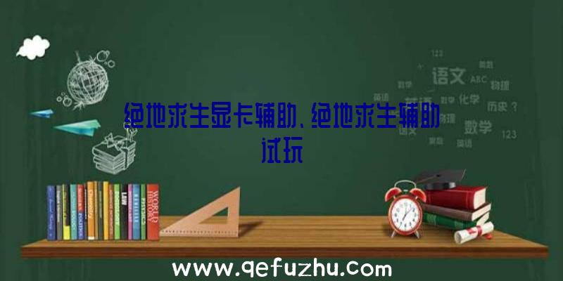 绝地求生显卡辅助、绝地求生辅助试玩