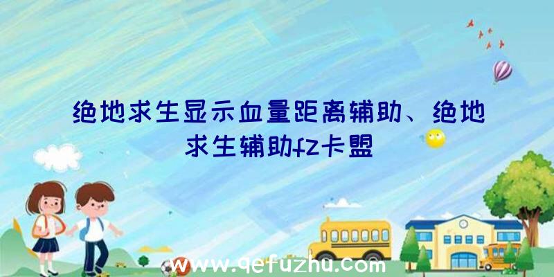 绝地求生显示血量距离辅助、绝地求生辅助fz卡盟