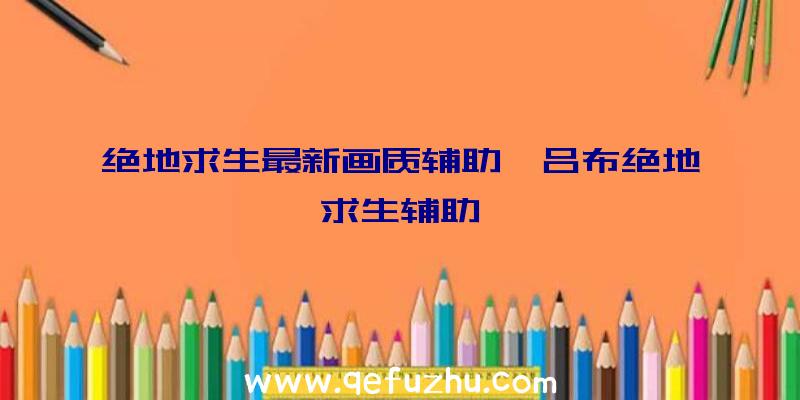 绝地求生最新画质辅助、吕布绝地求生辅助