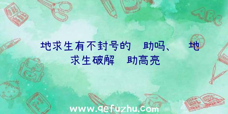 绝地求生有不封号的辅助吗、绝地求生破解辅助高亮