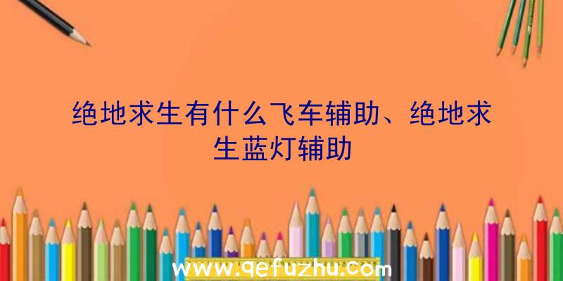 绝地求生有什么飞车辅助、绝地求生蓝灯辅助