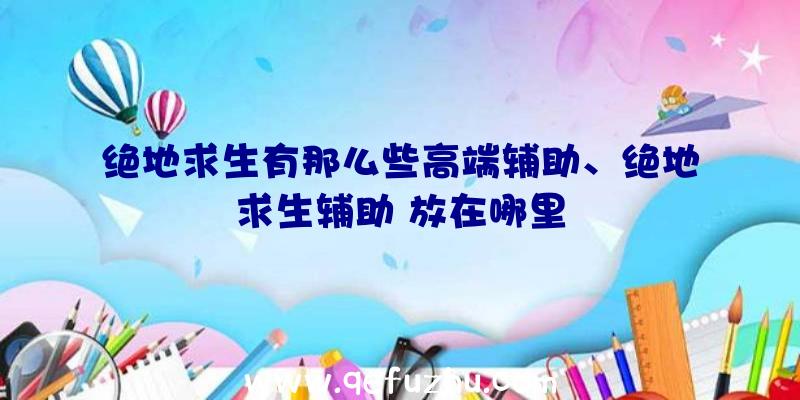 绝地求生有那么些高端辅助、绝地求生辅助