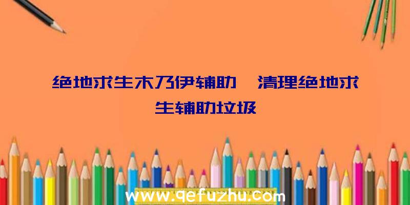 绝地求生木乃伊辅助、清理绝地求生辅助垃圾