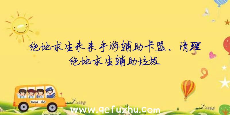 绝地求生未来手游辅助卡盟、清理绝地求生辅助垃圾