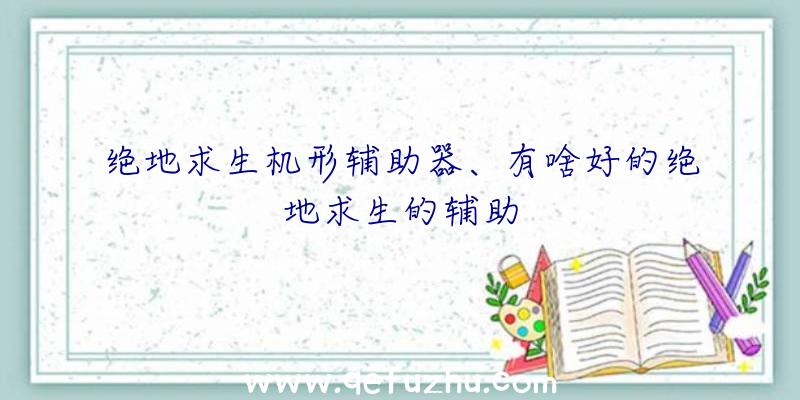 绝地求生机形辅助器、有啥好的绝地求生的辅助