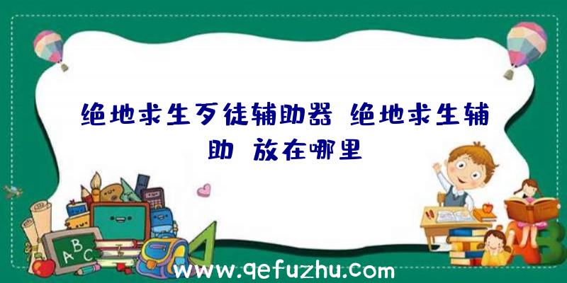 绝地求生歹徒辅助器、绝地求生辅助