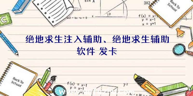 绝地求生注入辅助、绝地求生辅助软件