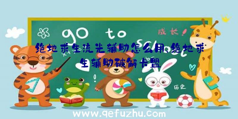 绝地求生流光辅助怎么用、绝地求生辅助破解卡盟