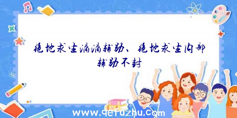 绝地求生滴滴辅助、绝地求生内部辅助不封