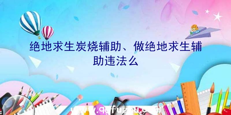 绝地求生炭烧辅助、做绝地求生辅助违法么