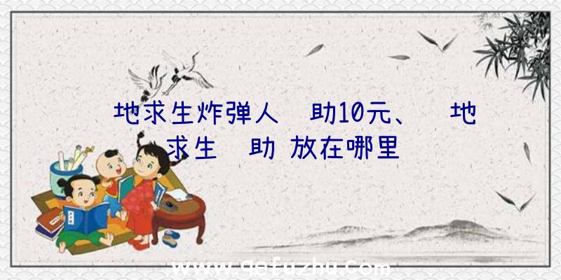 绝地求生炸弹人辅助10元、绝地求生辅助