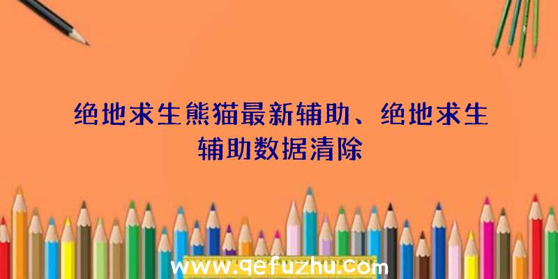 绝地求生熊猫最新辅助、绝地求生辅助数据清除