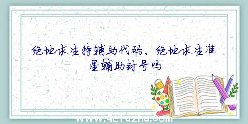 绝地求生特辅助代码、绝地求生准星辅助封号吗