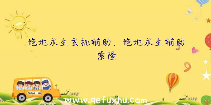 绝地求生玄机辅助、绝地求生辅助索隆