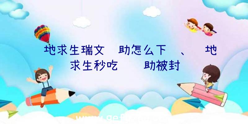 绝地求生瑞文辅助怎么下载、绝地求生秒吃药辅助被封