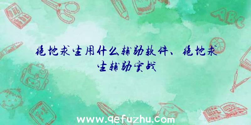 绝地求生用什么辅助软件、绝地求生辅助实战