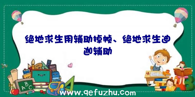 绝地求生用辅助掉帧、绝地求生迪迦辅助