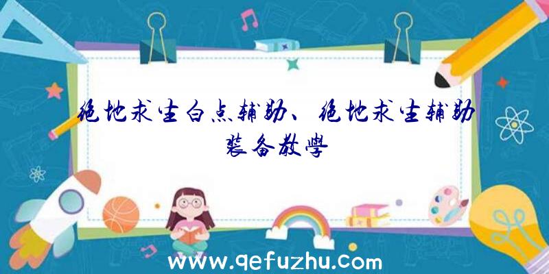 绝地求生白点辅助、绝地求生辅助装备教学