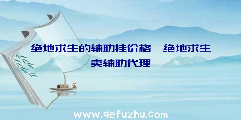 绝地求生的辅助挂价格、绝地求生卖辅助代理