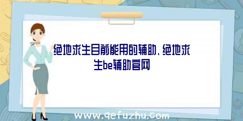 绝地求生目前能用的辅助、绝地求生be辅助官网