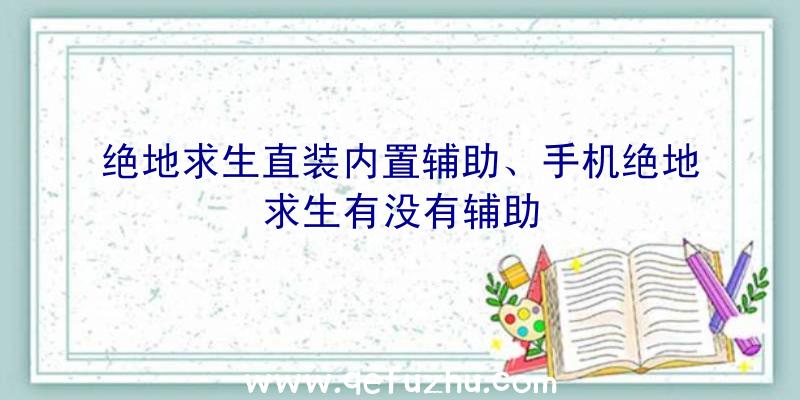 绝地求生直装内置辅助、手机绝地求生有没有辅助