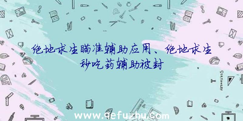 绝地求生瞄准辅助应用、绝地求生秒吃药辅助被封