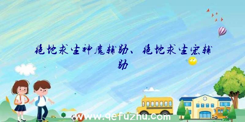 绝地求生神魔辅助、绝地求生宏辅助