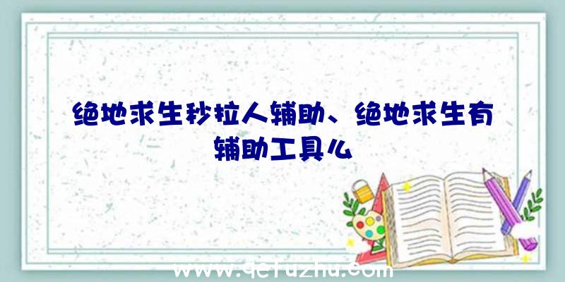 绝地求生秒拉人辅助、绝地求生有辅助工具么